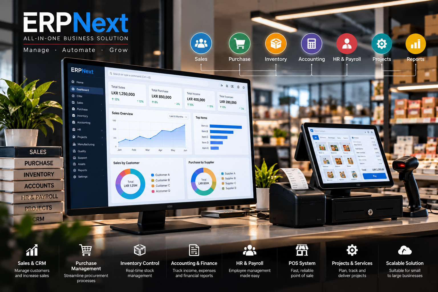 Home erpnext erp and pos business suite